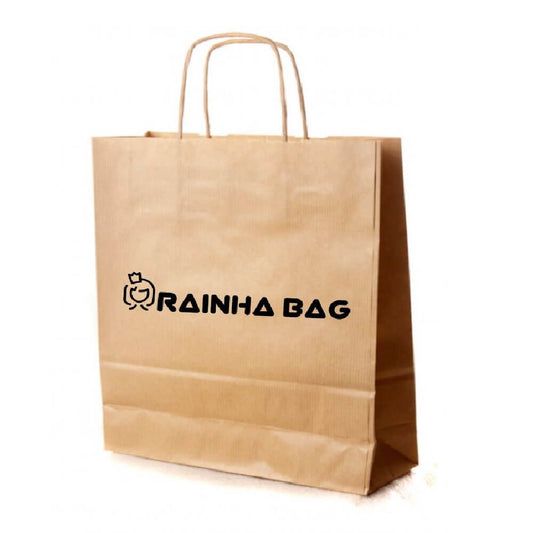 Sacose din Hartie Natur Personalizate, 28x17x27 cm, 1 Culoare Fata, 90 g/mÂ², Maner Sfoara, Sacose din Hartie Personalizate, Pungi Hartie Personalizate, Sacosa Hartie Personalizata, Sacosa Natur Hartie Personalizata