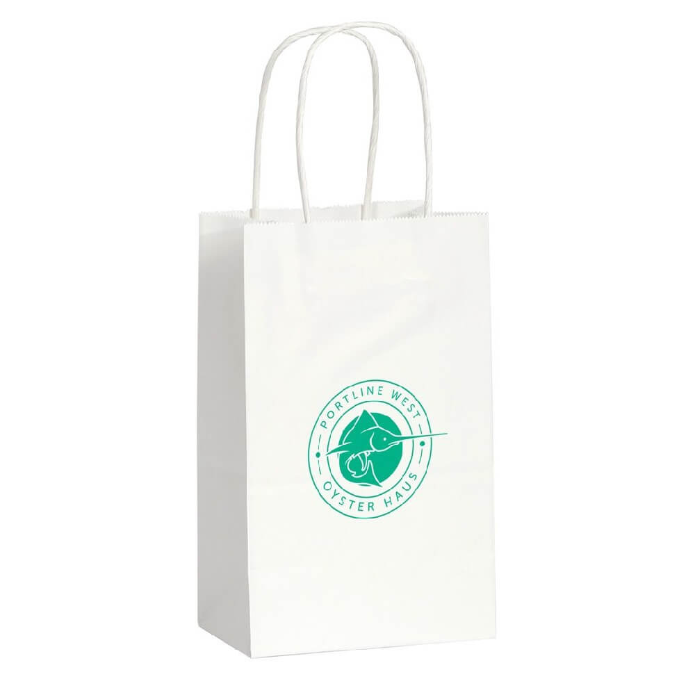 Sacose din Hartie Alba Personalizate, 16x9x21 cm, 1 Culoare pe 1 Singura Fata, 90 g/mÂ², Maner Sfoara, Sacose din Hartie Personalizate, Pungi Hartie Personalizate, Sacosa Hartie Personalizata, Sacosa Alba Hartie Personalizata