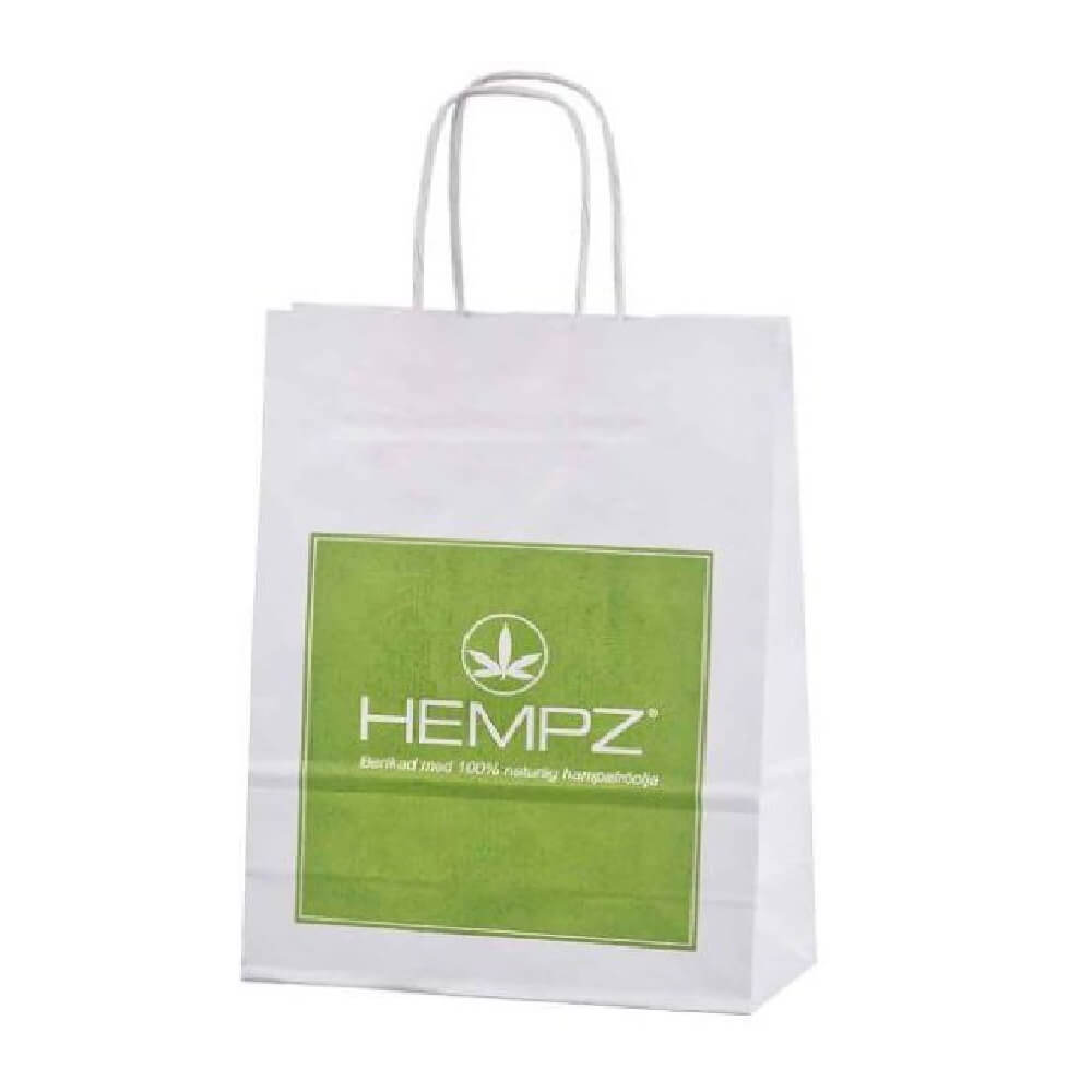 Sacose din Hartie Alba Personalizate, 18x9x25 cm, 1 Culoare Fata, 90 g/mÂ², Maner Sfoara, Sacose din Hartie Personalizate, Pungi Hartie Personalizate, Sacosa Hartie Personalizata, Sacosa Alba Hartie Personalizata
