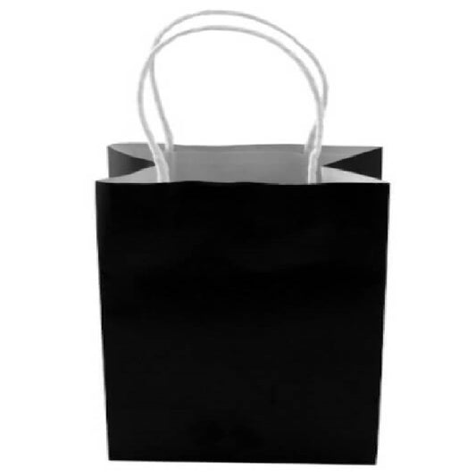 Sacose Hartie Kraft, 32x12x41 cm, 100 Buc/Bax, Model Negru, Sacosa Cadou cu Maner, Plasa Hartie, Sacosa Hartie Kraft, Ambalaj Cadou cu Maner, Sacosa Unicolor