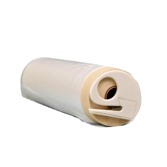 Folie Protectie F6, Sentosa, cu Banda si Cutter, 140mm x 20m, Folie Protectie Banda, Folii Protectie Cutter, Folie Protectie Impotriva Stropilor de Vopsea, Folii de Protectie Suprafete, Folie de Protectie Mobila, Folie de Protectie Mobilier