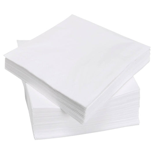 Servetele Albe din Hartie 25x25 cm, 900 Buc/Pachet - Servetele Clasice si Simple