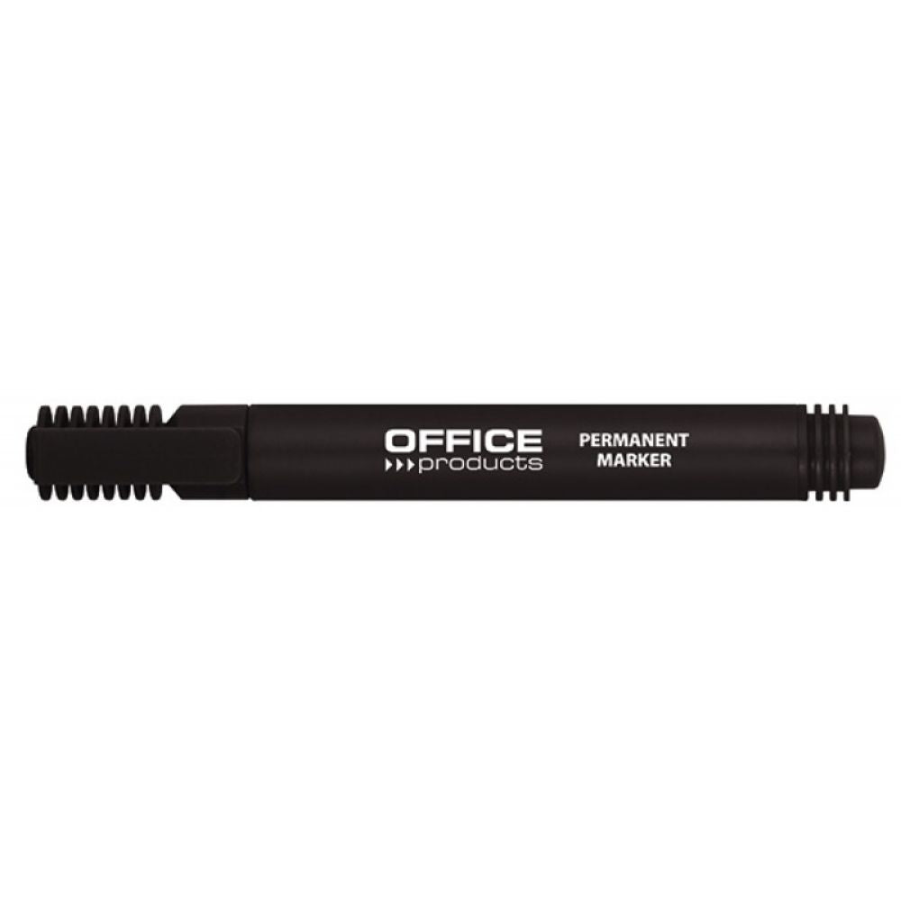 Set 12 Markere Permanente OFFICE Products, Varf Rotund, Scriere 1-3 mm, Negru, Marker Permanent, Accesorii Birou, Instrumente de Scris