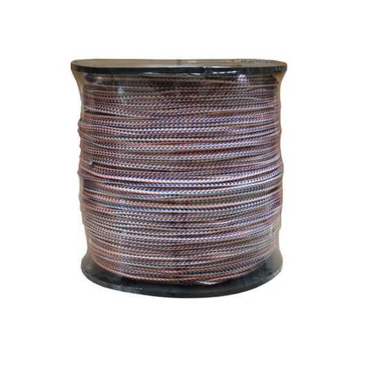 Snur Polipropilena, 5mm x 250m, Invelis Exterior Crosetat, Alb, Rosu, Albastru, Snur PP, Franghie Polipropilena, Sfoara Polipropilena, Franghie cu Invelis Impletit, Snururi PP Impletite, Franghii PP, Sfori PP, Sfoara de Plastic, Snur de Pastic