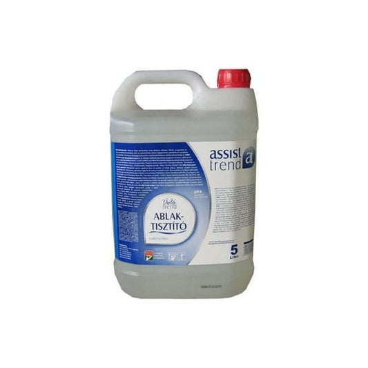 Solutie Curatare Geamuri Assist Trend, 5 L, Detergent de Geamuri, Detergent pentru Geamuri, Detergent Lichid pentru Geamuri si Ferestre, Solutie Curatare Geamuri si Ferestre, Solutie Lichida pentru Ferestre, Solutii Curatare pentru Sticla