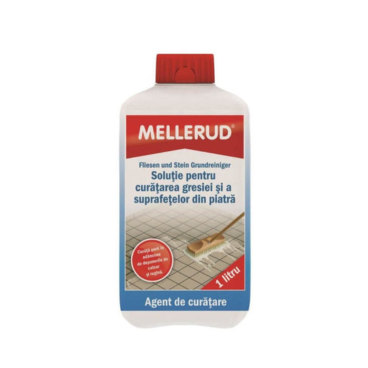 Solutie Mellerud Curatare Gresie si Piatra, 1 L, Solutie pentru Curatarea Suprafetelor din Piatra, Solutie pentru Curatarea Gresiei, Solutie Curatat Gresia, Solutie Gresie, Solutii Pardoseala de Gresie, Solutie Pardoseala de Piatra