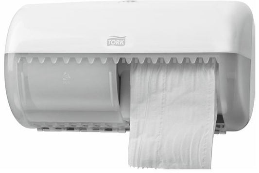 Dispencer Hartie Igienica Pt.2 Role Mici , 158x286x153 Mm ,alb, Tork