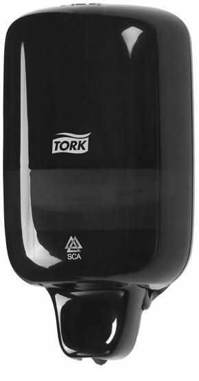 Dispencer Sapun Lichid Tork , Mare (11,2*10,5*28,8 Cm) - Negru