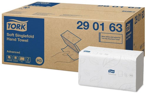 Servetele Pliate Albe 2 Straturi, 25x23cm, 250 Buc/pac, 15set/bax Tork