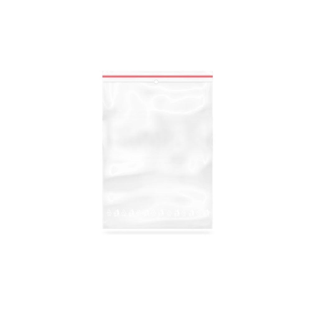 Pungi cu Fermoar Ziplock Transparente, 100x100 mm, cu Sistem de Resigilare, 100 Buc/Set, Grosime Folie 40 Microni