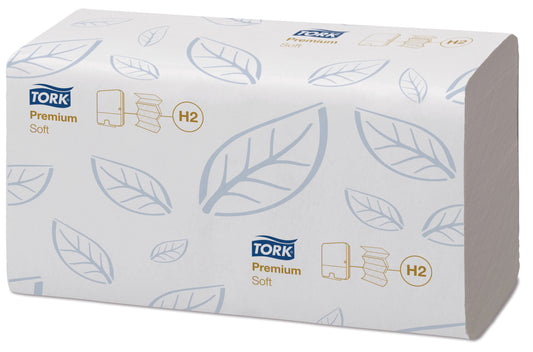 Servetele Z - Tork Premium Xpress Soft, 2 Straturi, 34x21.2cm, 110 Buc/set, 21 Set/bax - Albe