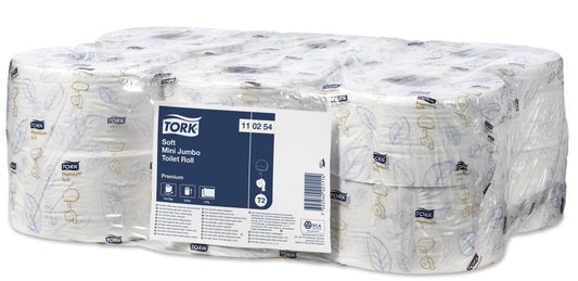 Hartie Igienica Tork Premium Soft Mini Jumbo, 2 Straturi, 9.7cm X 170m, 12 Role/bax - Alba