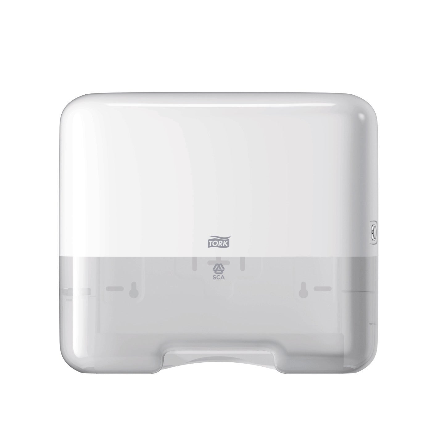 Dispenser Tork Singlefold/c-fold Mini, Pentru Servetele V, 291x332x135mm - Alb