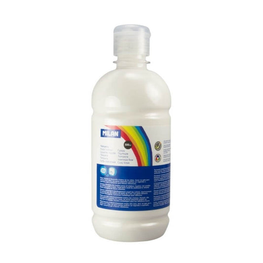 Vopsea Tempera MILAN, 500 ml, Alba, Tempera Lichida, Tempera 500 ml, Culori Tempera 500 ml, Vopsea Tempera 500 ml, Vopsele Tempera, Acuarele Tempera, Culori Tempera, Vopsea Pictura, Tempera Acuarele, Culoare Tempera, Culori pentru Pictura