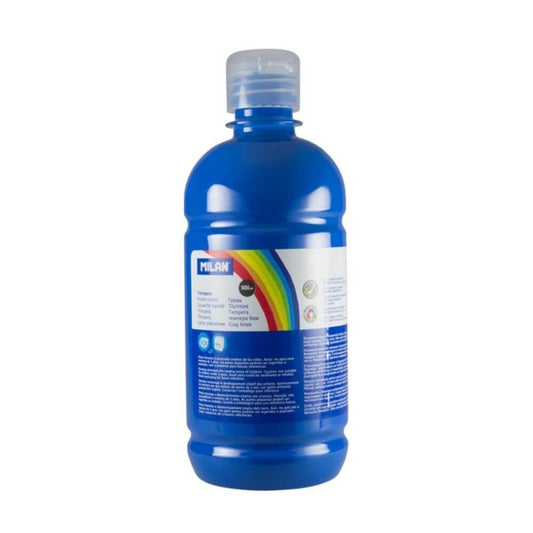 Vopsea Tempera MILAN, 500 ml, Albastru Deschis, Tempera Lichida, Tempera 500 ml, Culori Tempera 500 ml, Vopsea Tempera 500 ml, Vopsele Tempera, Acuarele Tempera, Culori Tempera, Vopsea Pictura, Tempera Acuarele, Culoare Tempera, Culori pentru Pictura