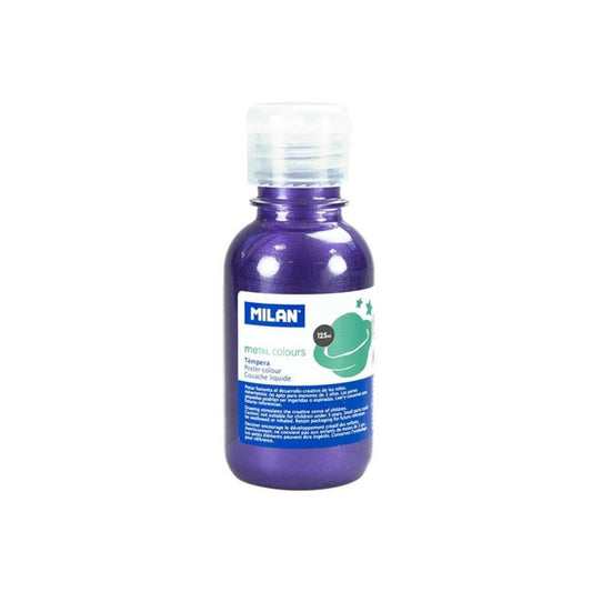 Vopsea Tempera MILAN, 125 ml, Mov Metalizat, Tempera Lichida, Tempera 125 ml, Culori Metalizate Tempera 125 ml, Vopsea Tempera, Vopsele Tempera, Acuarele Tempera, Culori Tempera, Vopsea Pictura, Tempera Acuarele, Culoare Tempera, Culori pentru Pictura