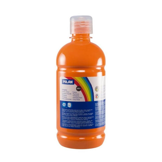 Vopsea Tempera MILAN, 500 ml, Portocalie, Tempera Lichida, Tempera 500 ml, Culori Tempera 500 ml, Vopsea Tempera 500 ml, Vopsele Tempera, Acuarele Tempera, Culori Tempera, Vopsea Pictura, Tempera Acuarele, Culoare Tempera, Culori pentru Pictura