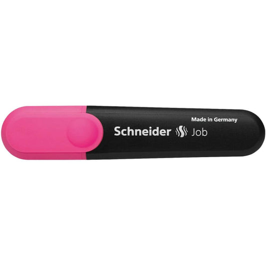 Textmarker Evidentiator SCHNEIDER Job, Varf Tesit de 1-5 mm, Culoare Roz, Textmarkere Evidentiatoare SCHNEIDER Job, Textmarker Fluorescent, Marker Evidentiator, Markere pentru Subliniere Text, Markere pentru Subliniere