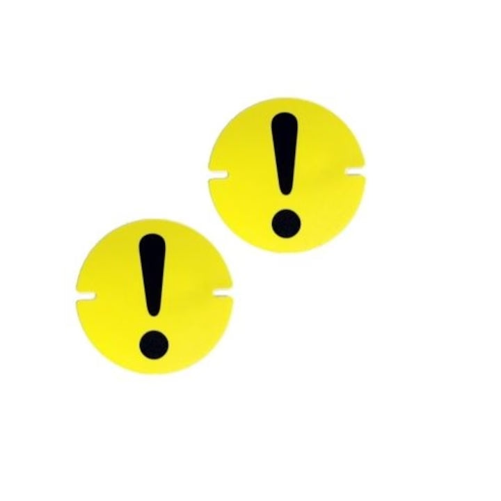 Semn Incepator cu Ventuze, 9x9 cm, Culoare Galben