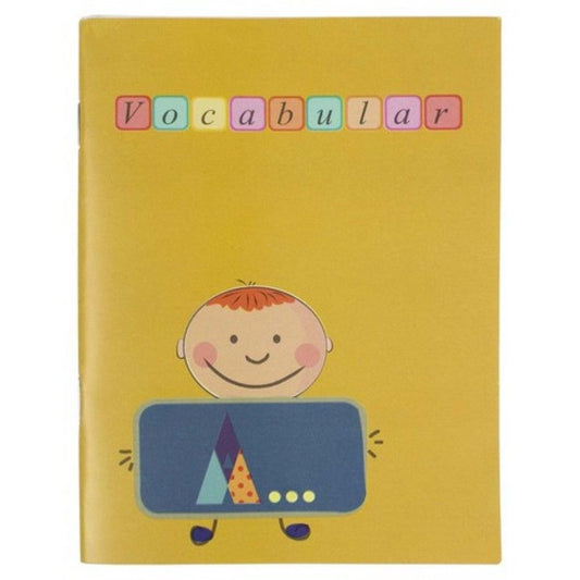 Vocabular 24 File, 12x17 cm, Coperta Policromie, Caiet Vocabular pentru Clasele I-IV