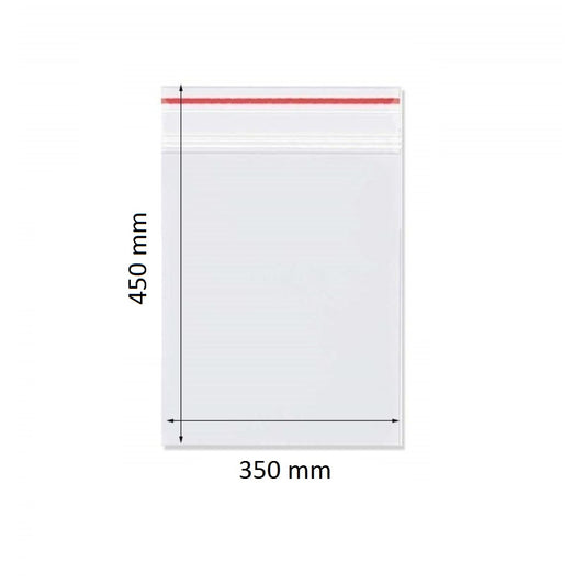Set 1000 Pungi cu Fermoar, 350x450 mm, Grosime Folie 50 Microni, Punga Ziplock Transparenta cu Sistem de Resigilare - Pungi cu Inchidere