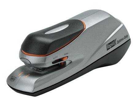 Capsator Electric Rapid Optima Grip, Cu Adaptor, 20 Coli, Cutie, 1000 Capse Optima 56 Incluse, Argin