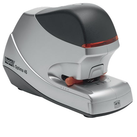 Capsator Electric Rapid Optima, Cu Adaptor, 45 Coli, Cutie, 5000 Capse Optima Hd70 Incluse, Argintiu