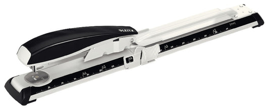 Capsator Metalic Leitz 5560 Nexxt Series Cu Brat Lung, 40 Coli, 200 Capse P3 Incluse, Negru
