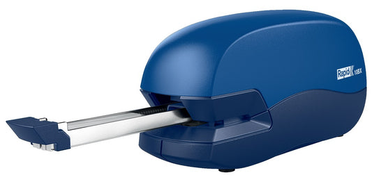 Capsator Electric Rapid Fixativ Mobile 10bx, Cu Baterii, 10 Coli, Cutie, Albastru