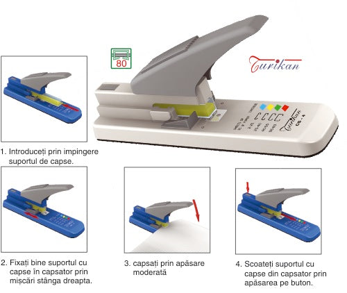 Capsator Profesional, 80 Coli,turikan Cs-4