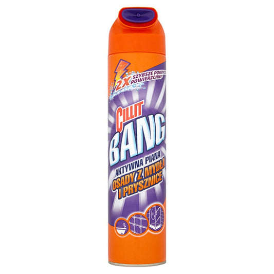 Cillit Bang Spuma Activa, Dizolva Si Curata Mizeria Si Sapunul, 600ml