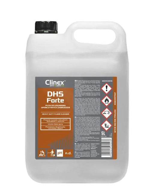Clinex Dhs Forte, 5 Litri, Detergent Pentru Indepartarea Murdariei Persistente