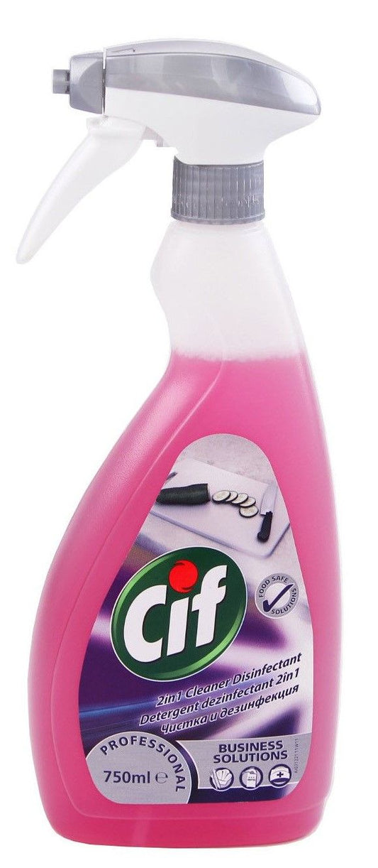 Cif Dezinfectant Profesional Cu Pulverizator Pentru Suprafete, 750ml