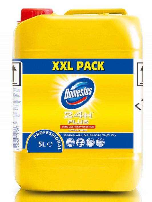 Domestos Professional Citrus Fresh, Gel Pentru Curatarea Si Dezinfectarea Toaletelor, 5 Litri
