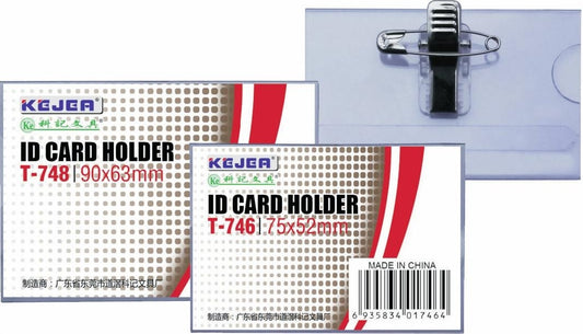 Ecuson Pvc, Pentru Nume, Cu Ac Si Clip, 70 X 42mm, Kejea - Transparent