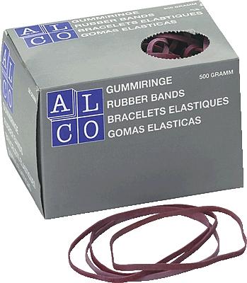 Elastice Pentru Bani, 500g/cutie, D 85 X 1,5mm, Alco