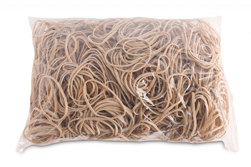 Elastice Pentru Bani, 3mm Grosime, D 50mm, 60% Cauciuc, 1000g/punga, Office Products -culoare Natura
