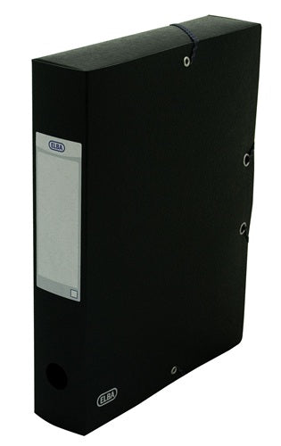 Mapa Carton 600g/mp, Cu Elastic, 60mm Latime, Elba Eurofolio - Negru