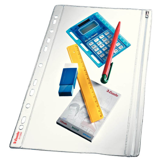 Set 5 Folii Protectie Documente A4, 200 Microni, Clapa Laterala, Fermoar, Folie Protectie Documente, Folii pentru Documente, Folii Transparente Protectie, Folie cu Clapa, Folie cu Fermoar, Folie Documente, Folie Transparenta Protectie