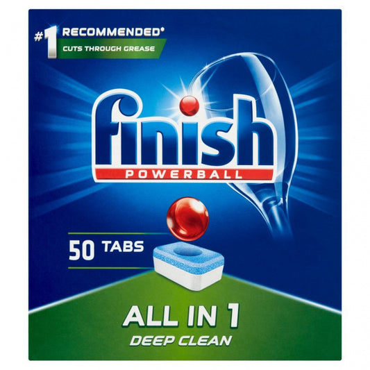 Finish All-in-one Powerball Regular, Tablete Detergent Pentru Masina De Spalat Vase, 50buc/cutie
