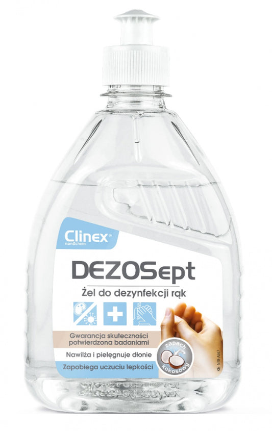 Clinex Dezosept, 500 Ml, Cu Pompita, Gel Dezinfectant Pentru Maini