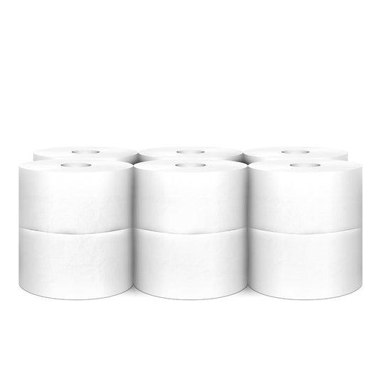 Hartie Igienica Alba, 450gr - 2 Straturi, 12 Role/bax, Mini Jumbo