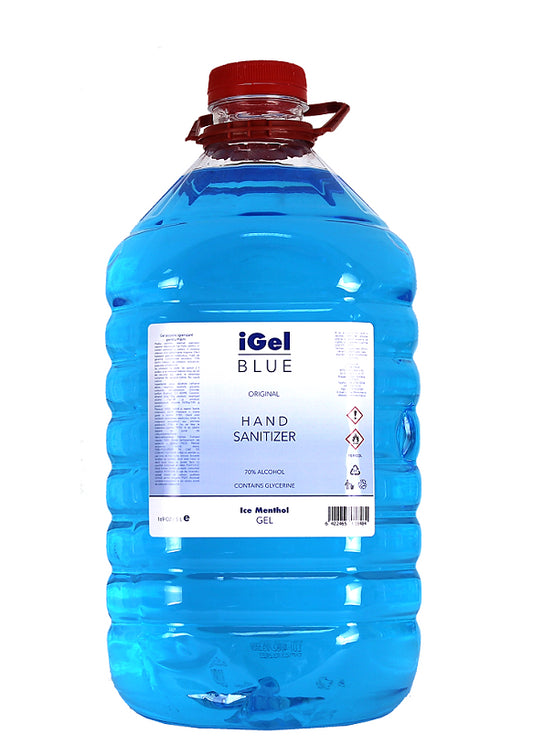Gel Alcoolic Dezinfectant Pentru Maini Pet 5 Litri, Igel Blue