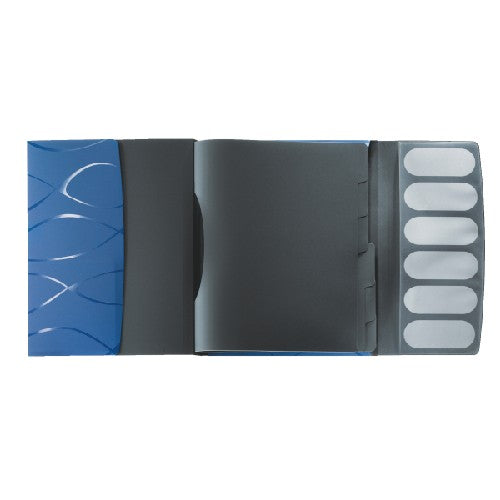 Mapa Plastic Cu 6 Separatoare Leitz Vivanto - Albastru