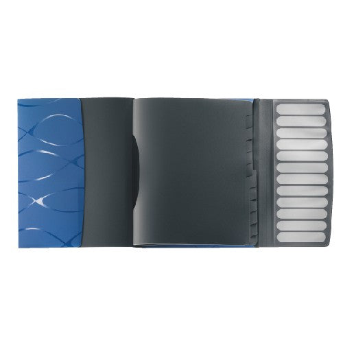 Mapa Plastic Cu 12 Separatoare Leitz Vivanto - Albastru