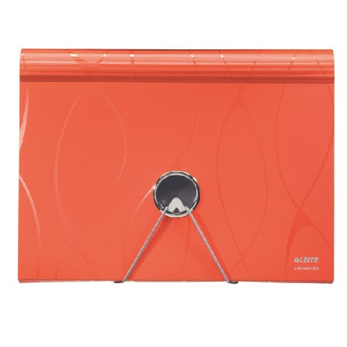 Mapa Plastic Cu 6 Compartimente Leitz Vivanto - Orange