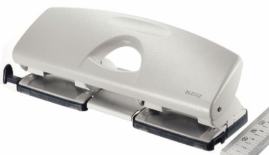 Perforator Metalic Leitz 5022 Pentru 4 Perforatii, 16 Coli, Gri