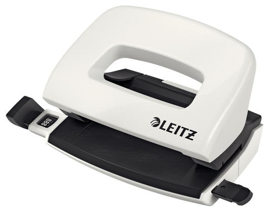 Perforator metalic Leitz WOW 5060 MINI NeXXt Series, 10 coli, alb