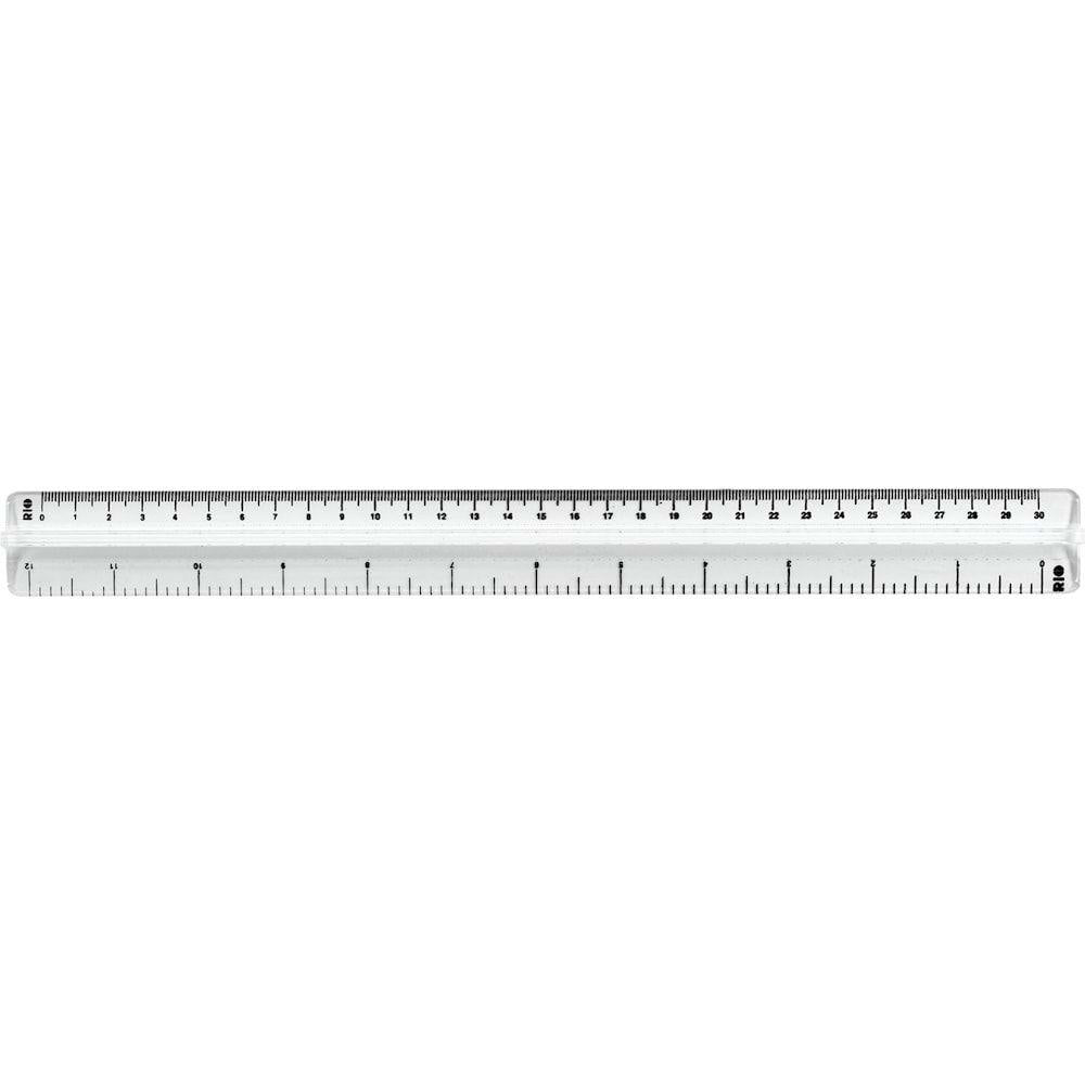 Liniar Triunghiular Rio, 30 cm, Plastic, Transparent, Liniar Matematica, Liniar 30 cm, Liniar din Plastic, Liniar Transparent, Rigla Transparenta, Rigla Plastic, Rigla Matematica, Rigla 30 cm, Linie 30 cm, Liniare Plastic, Linii Plastic