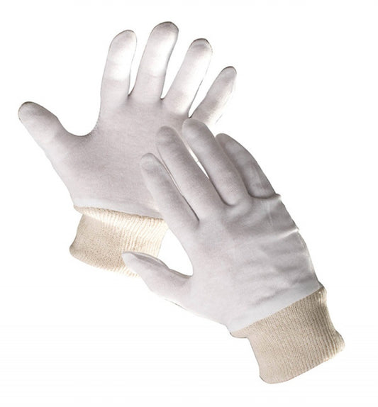 Manusi Protectie Tit, 100% Bumbac, Standard En420, Dexteritate Ridicata - Marime 10 - Albe